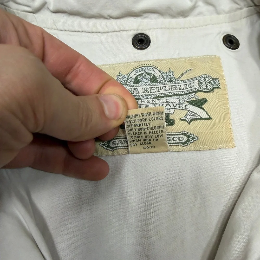 Vintage Banana Republic Safari Vest Medium M Multi Pocket Travel Photography
